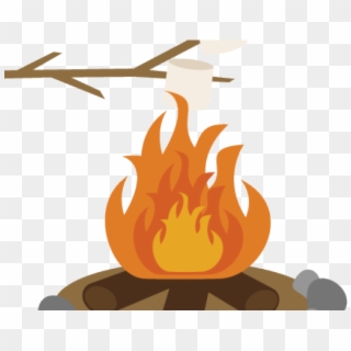 Campfire With Smores Clipart, HD Png Download