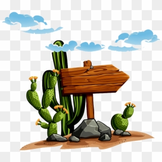 825 X 722 6 - Cactus Desert Cartoon, HD Png Download