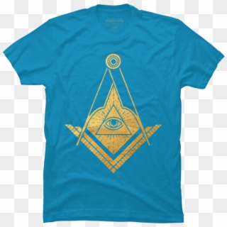Golden Masonic Symbol All-seeing Eye - All Seeing Eye Masonic, HD Png Download