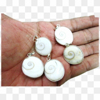 Details About Jet Natural Gomti Chakra Pendants Lot - Earrings, HD Png Download
