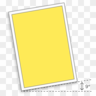 A Yellow Rectangle Rotated Nine Degrees From The Positive - Graphic Design, HD Png Download