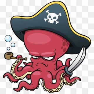 Svg Transparent Download Pirate The Art Of Funky Pinterest - Pirate Octopus, HD Png Download
