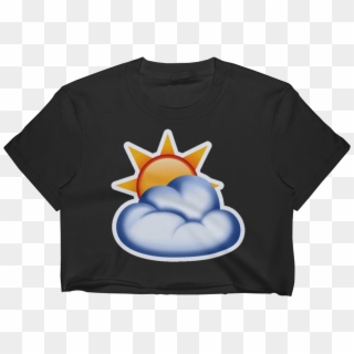 Emoji Crop Top T Shirt - Cartoon, HD Png Download