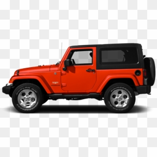 Red 2014 Jeep Wrangler - 2007 Jeep Wrangler Side View, HD Png Download