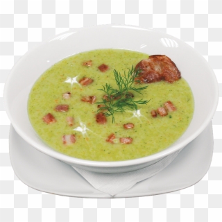 Soup, Meal, Dish, Broccoli, French, Warm, Vegetables - Zupa Brokułowa Krem Z Boczkiem, HD Png Download