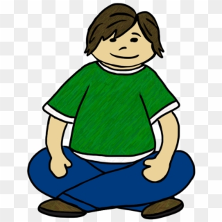 Clip Transparent Sitting Applesauce Position Free Image - Person Sitting Criss Cross Applesauce, HD Png Download