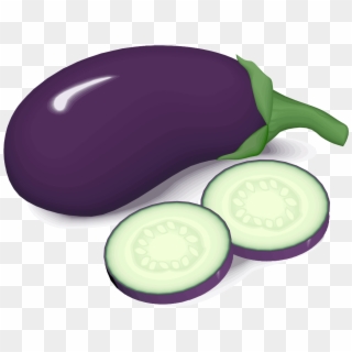File - Eggplant - Svg - Eggplant Drawing, HD Png Download
