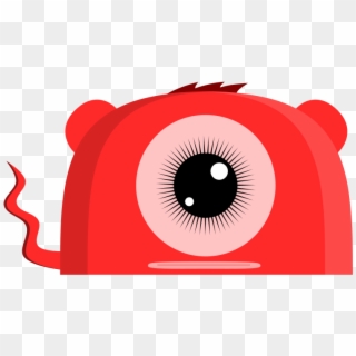 Red Eyes Clipart - Red One Eyed Monster, HD Png Download