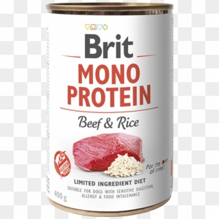 100% Pure Beef Protein With Rice - Brit Mono Protein Beef, HD Png Download
