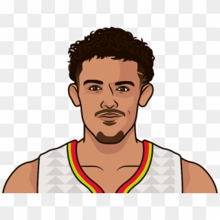Trae Young Is The First Hawks Rookie To Post A Triple-double - Illustration, HD Png Download