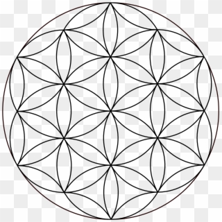 Sacred - Simple Flower Of Life Vector, HD Png Download