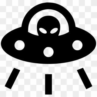 Clipart Black And White Ufo Space Ship Alien Svg Png - Icon Png Alien, Transparent Png
