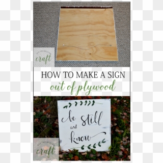 How To Turn A Piece Of Plywood Into A Rustic Sign - Wood Signs On Plywood, HD Png Download