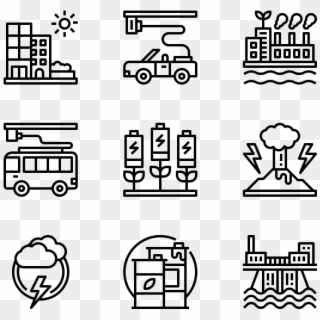 Sustainable Energy - Manufacturing Icons, HD Png Download