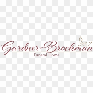 Gardner-brockman Funeral Home Logo - Calligraphy, HD Png Download