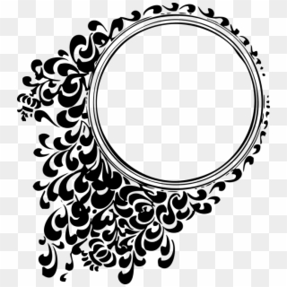 Decorative Mirror Round - Circle Border Design Png, Transparent Png