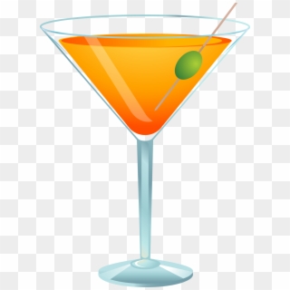 Cocktail Glass Clipart - Coquetel Desenho, HD Png Download