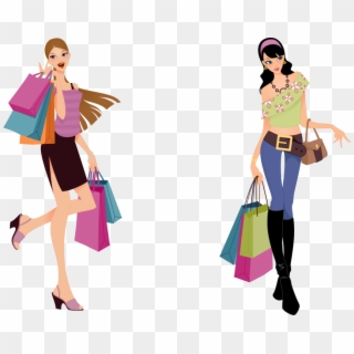 Free Png Download Fashion Shopping Girl Vector Png - Fashion Girl Vector Png, Transparent Png