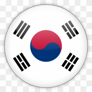 한국어 - South Korea Round Flag, HD Png Download