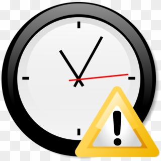 Clock And Warning - Clock Clip Art, HD Png Download