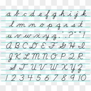 How To Write Cursive T - Handwriting, HD Png Download - 854x480 ...
