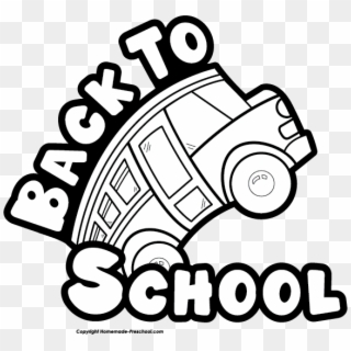 Back To School Png - Back To School Clipart Black And White, Transparent Png