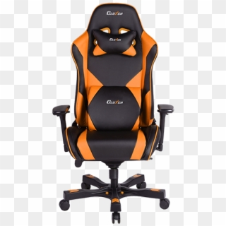 Throttle Series Echo Orange Premium Gaming Chair - Black Gold Gaming Chair, HD Png Download
