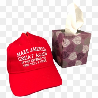 Easily Offended Tissue Hat Box Cover Make America Great, HD Png Download