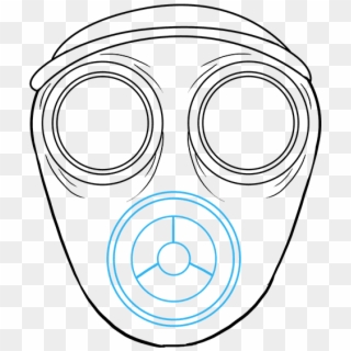 How To Draw A Gas Mask Really - Draw A Gas Mask, HD Png Download