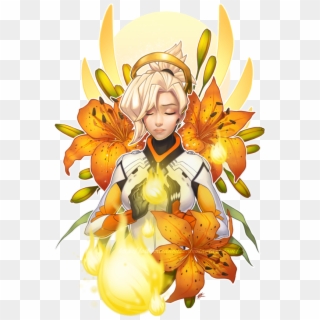 Ow Birds Mercy By Silverteahouse - Mercy Ow Art, HD Png Download