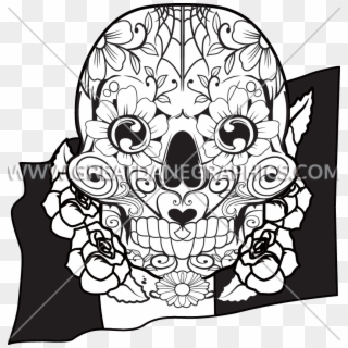 Skull Clipart Cinco De Mayo - Skull, HD Png Download