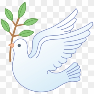 White Peace Dove With Branch - Clip Art Dove Of Peace, HD Png Download