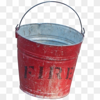 Fire Bucket Png Image Background - Old Metal Bucket Png, Transparent Png