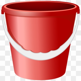 Red Bucket Png Clip Art Image, Transparent Png