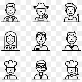 Young Employees - Line Icon Person, HD Png Download