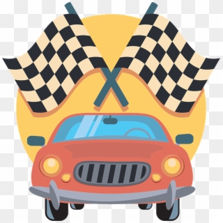 Automobile, Car, Checkered, Drive, Flags, Icon, Race - Racing Checkered Flag, HD Png Download