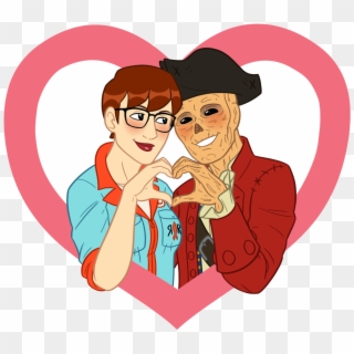 Happy Valentine's Day, Everyone 💝 Drew These 2 Being - Cartoon, HD Png Download