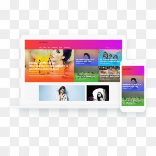 Fashion News Layout - Flyer, HD Png Download