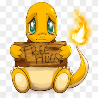 Charmander 'free Hugs' Commission By Spagettiurchin - Charmander Hugs, HD Png Download