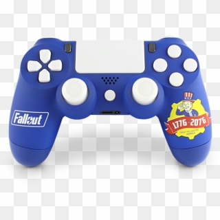 White And Blue Ps4 Controller, HD Png Download