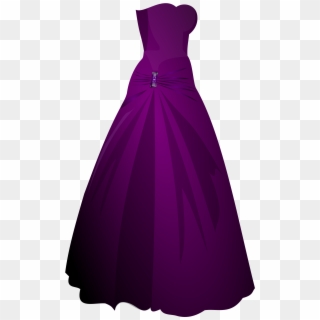 Wedding Dress Clip Art - Prom Dress Transparent Background, HD Png Download