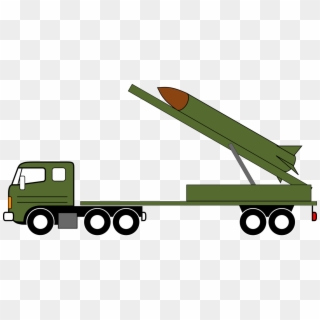 Clip Download Vehicle Rocket Launcher Car Free Commercial - Missile Truck Drawing, HD Png Download