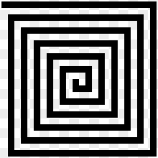 Big Image - Concentric Squares Black And White, HD Png Download