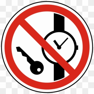 No Metallic Articles Or Watches Label - Do Not Leave Personal Belongings Here, HD Png Download