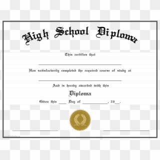 High School Diploma, HD Png Download