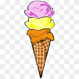 Clip Art Free Stock Clipart Of Ice Cream - Ice Cream Cone Pdf, HD Png Download