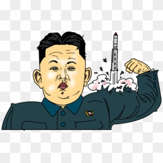 North Korean Nuke Keeps Photo Of Us Nuke By Its Bathroom - Kim Jong Un Line Art, HD Png Download