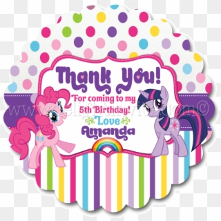 My Little Pony Birthday Favor Tag - Little Pony Friendship Is Magic, HD Png Download