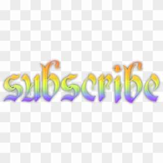 Rainbow Subscribe Free To Use Quq By Thetoxicdoctor - Graphic Design, HD Png Download