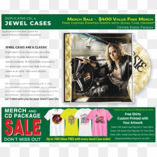 Merch Sale Duplicated Cds In Jewel Cases - Flyer, HD Png Download